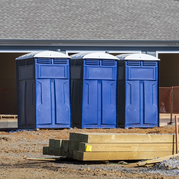 what is the expected delivery and pickup timeframe for the porta potties in Waterford OH